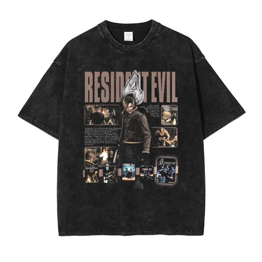 Resident Evil Leon S Kennedy 100% Cotton Tshirt