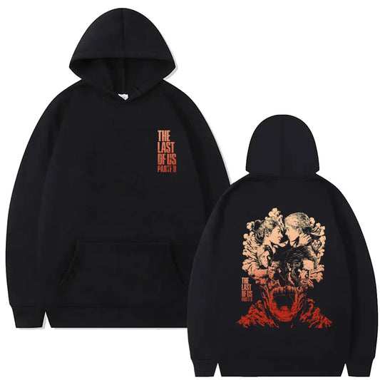 The Last of Us Main Characters Tribute Hoodie Vintage Casual Cotton