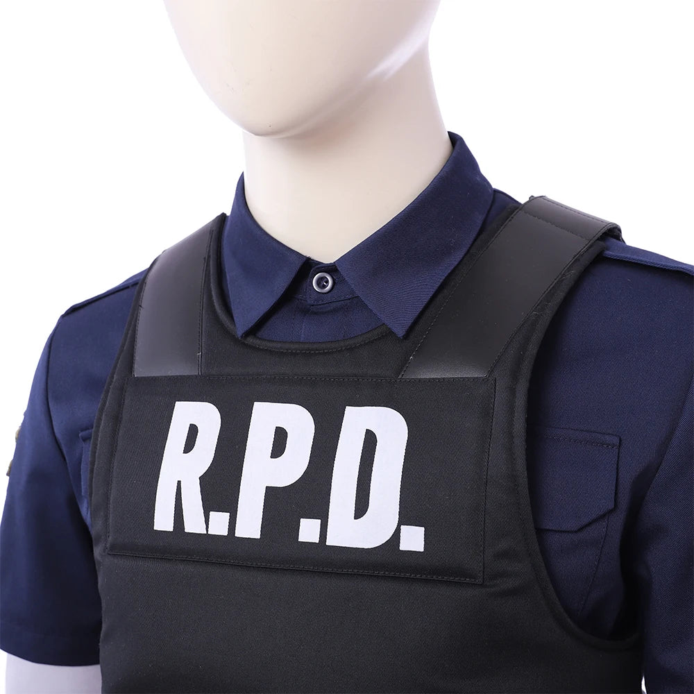 Resident Evil 2 Remake Leon Scott Kennedy Cosplay Vest Costume