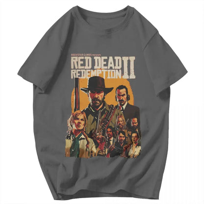 Red Dead Redemption 2 Game Retro Graphic Tshirt