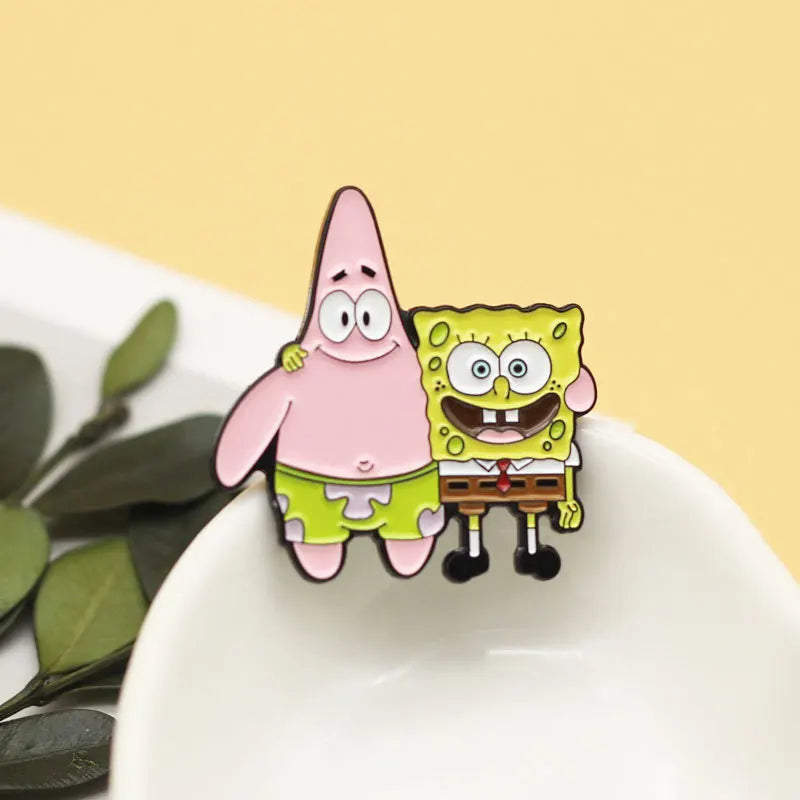 SpongeBob & Patrick Enamel Pin - Available at 2Fast2See.co