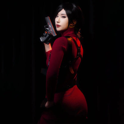 Resident Evil 4 Ada Wong Cosplay Full Set Outfit Cosplay Suit