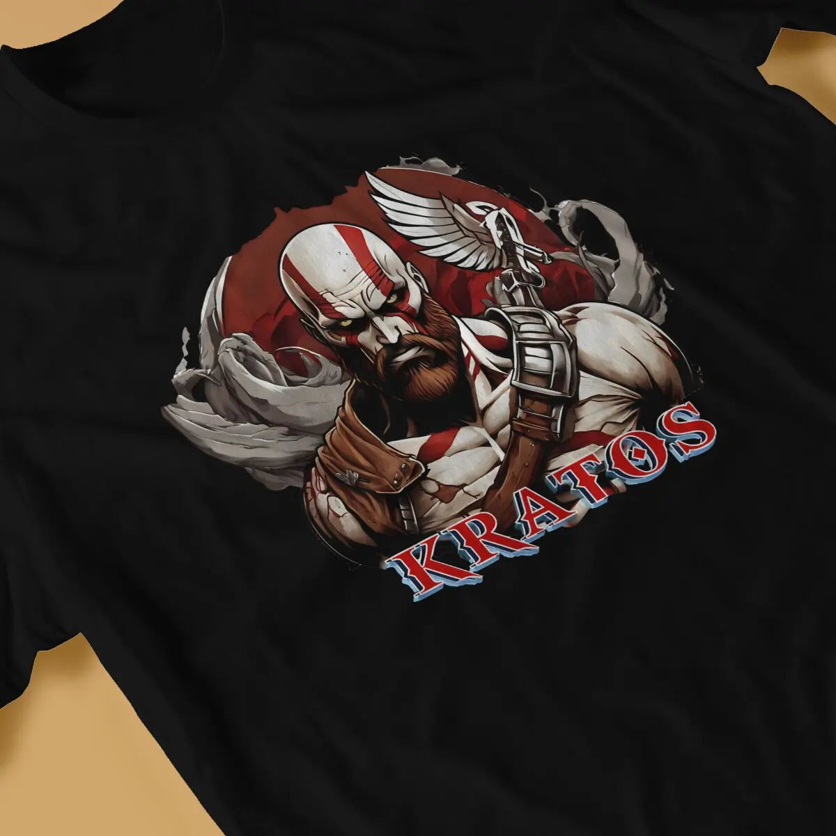 God Of War Kratos TShirt Classic Design - Available at 2Fast2See.co