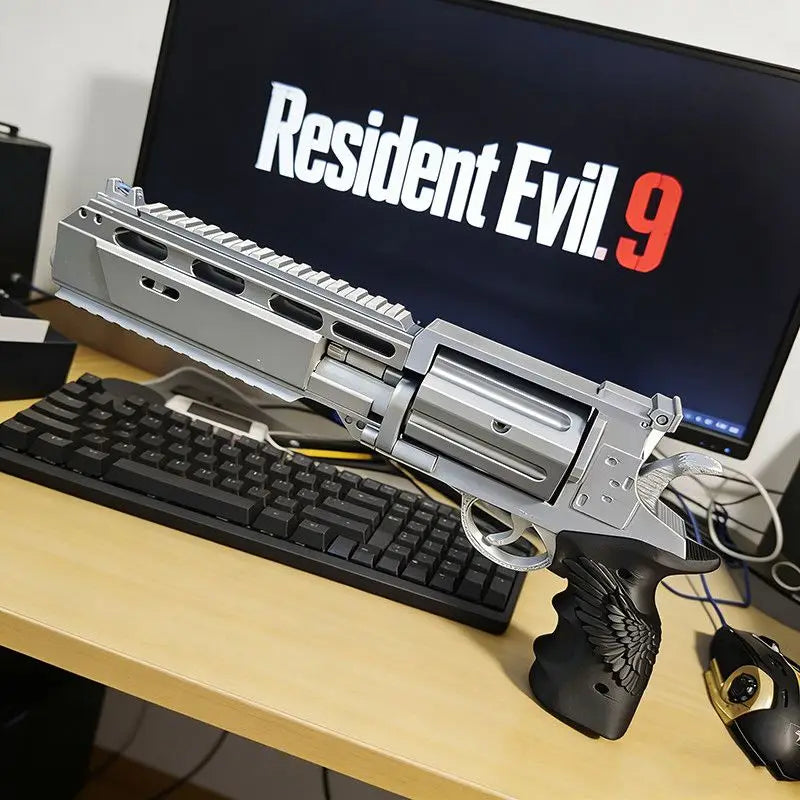 Resident Evil 9 Leon Scott Kennedy Hand Cannon Gun Collectible