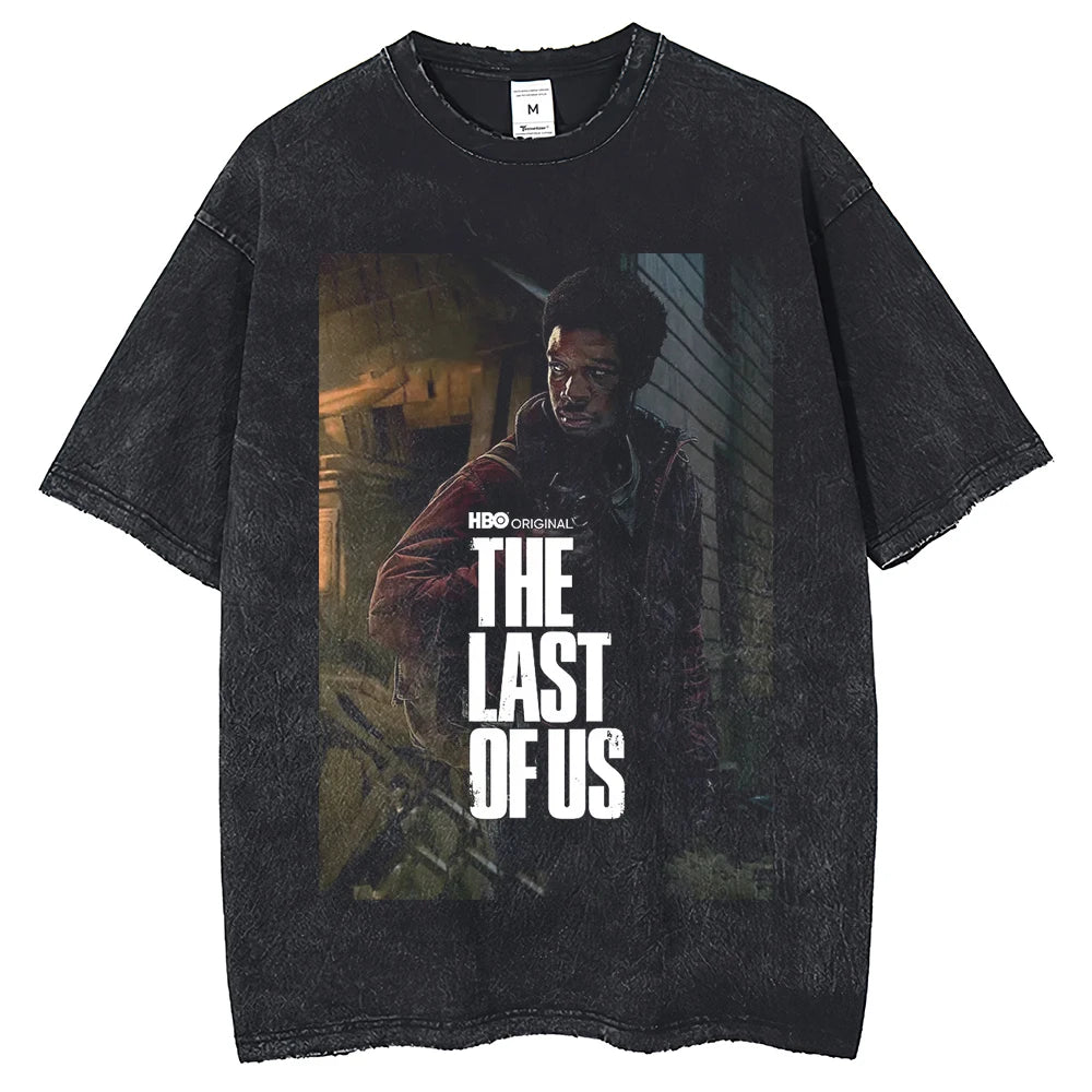 The Last of Us Vintage Black Tshirts - Black - 5 / S Available at 2Fast2See.co
