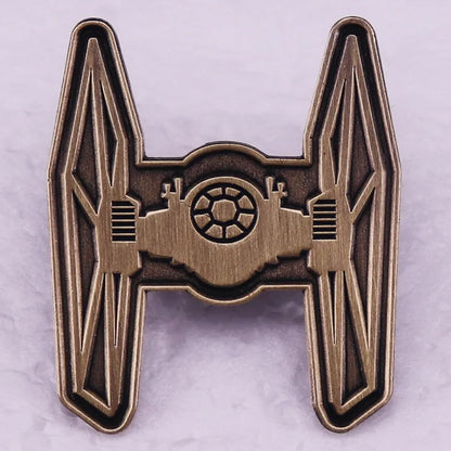 Retro Star Wars Space Craft Enamel Pin