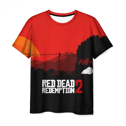 Red Dead Redemption 2 Casual Soft Themed Tshirts - Available at 2Fast2See.co