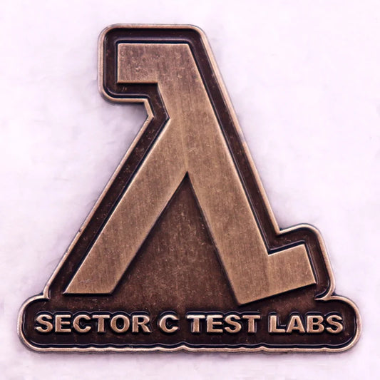 Half Life Game Sector C Test Labs Enamel Pin Brooch - Sector C Test Labs Enamel Pin Available at 2Fast2See.co