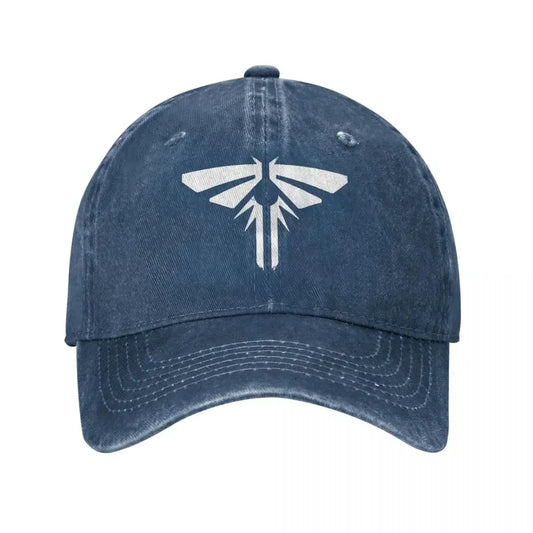 The Last of Us Fireflies Logo Hat Casual Outdoor Style Baseball Cap - Navy Blue / Adjustable Available at 2Fast2See.co