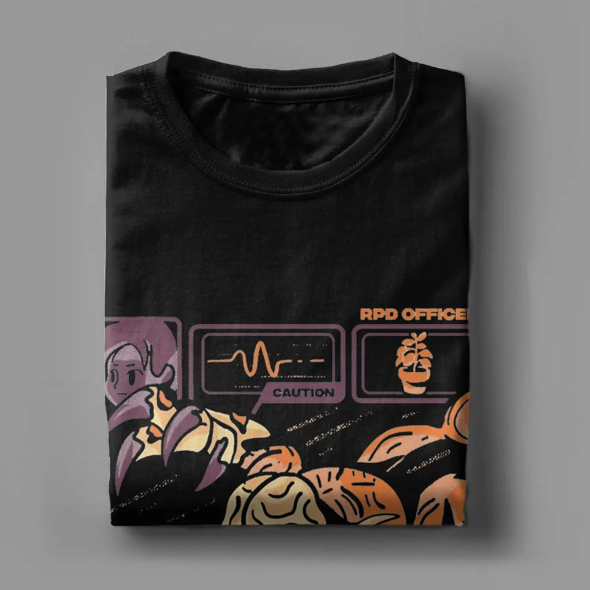 Resident Evil RPD Officer Cotton Top Short Sleeve Black Tshirt