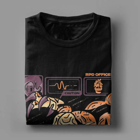 Resident Evil RPD Officer Cotton Top Short Sleeve Black Tshirt