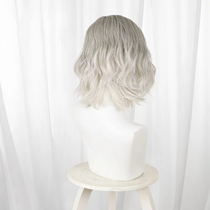 Resident Evil 9 Grace Ashcroft Cosplay Wig Gradient Curly Hair