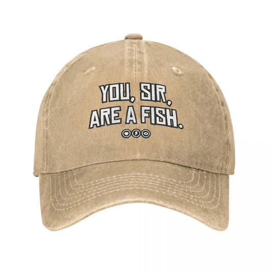 You, sir, are a fish | Red Dead Redemption 2 Inspired Design Cap - Khaki Available at 2Fast2See.co