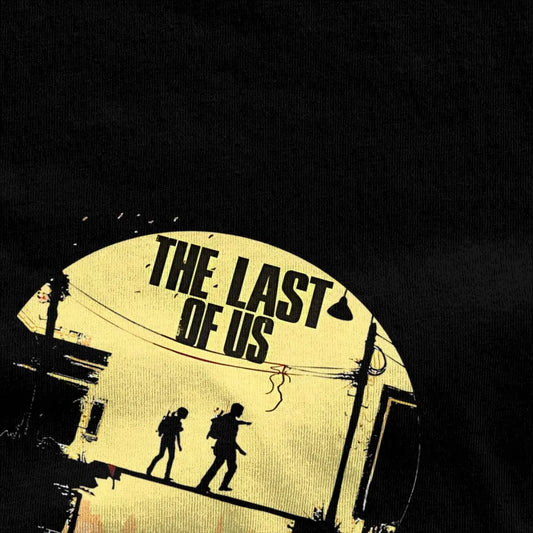 The Last of Us Joel & Ellie Cotton Tshirt - Black / S Available at 2Fast2See.co