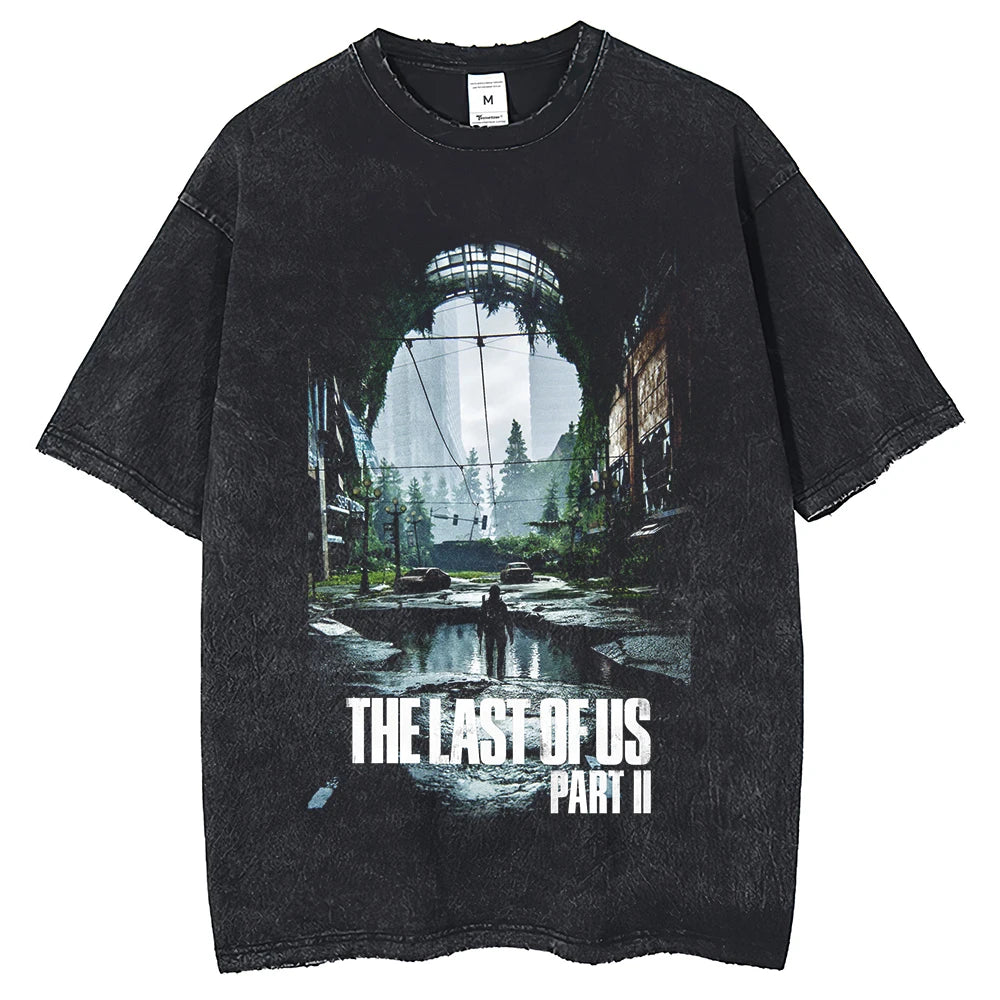 The Last of Us Vintage Black Tshirts - Black - 6 / S Available at 2Fast2See.co