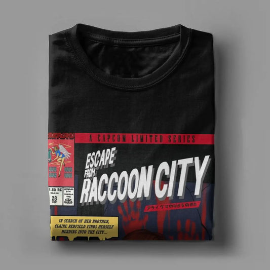 Resident Evil 2 Claire Redfield Raccoon City Tshirt Pure Cotton Gift Clothing - Grey / S Available at 2Fast2See.co