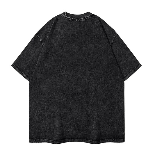 Just Kiss Me We Can Talk Later Aesthetic Washed T-Shirt - Vintage Black / S Available at 2Fast2See.co
