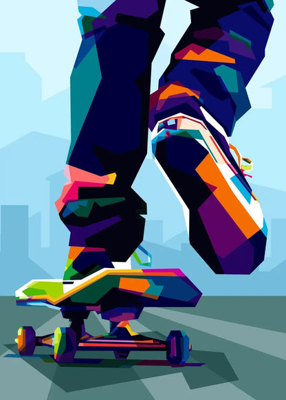 Popular & Artistic Skateboard Posters - 17 / 30X40cm Unframed Available at 2Fast2See.co