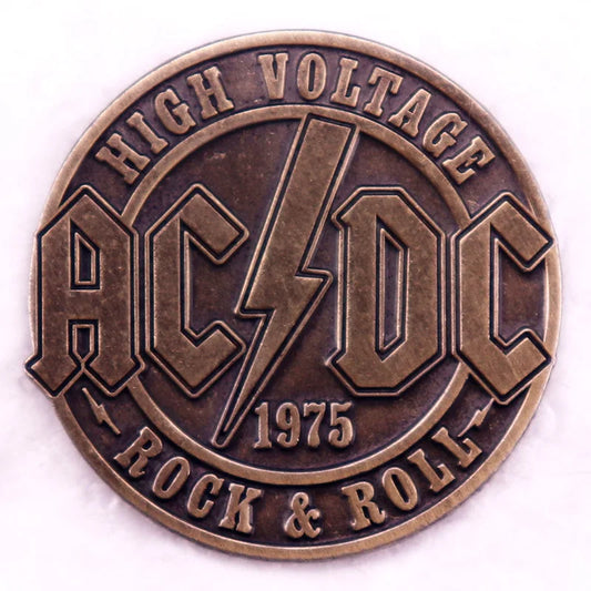 American Vintage Rock Roll Music Song Enamel Pin - Rock & Roll Pin Available at 2Fast2See.co