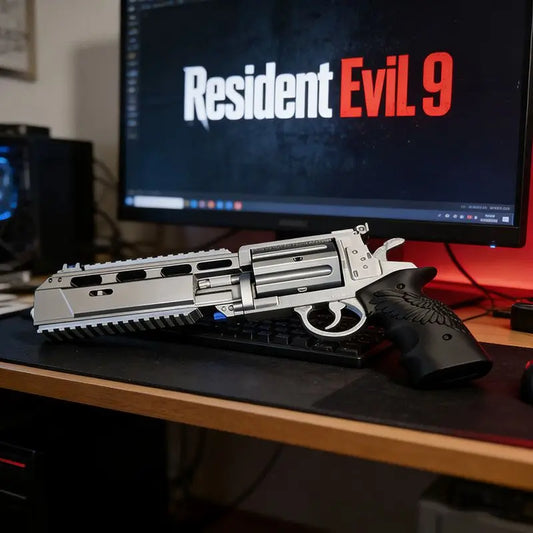 Resident Evil 9 Leon Scott Kennedy Hand Cannon Gun Collectible