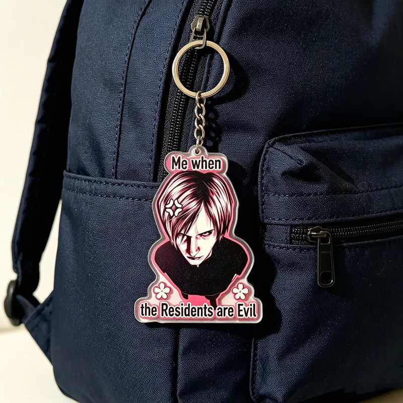 Leon S Kennedy Acrylic Charm Resident Evil Game Merch