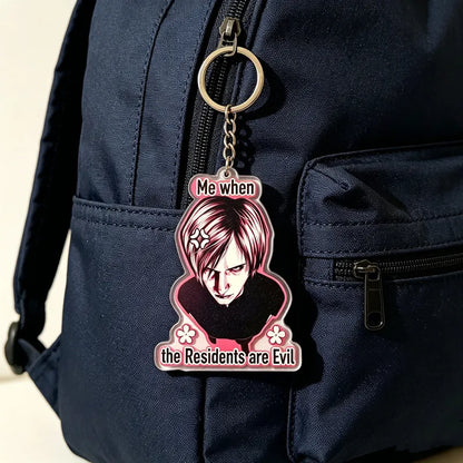 Leon S Kennedy Acrylic Charm Resident Evil Game Merch