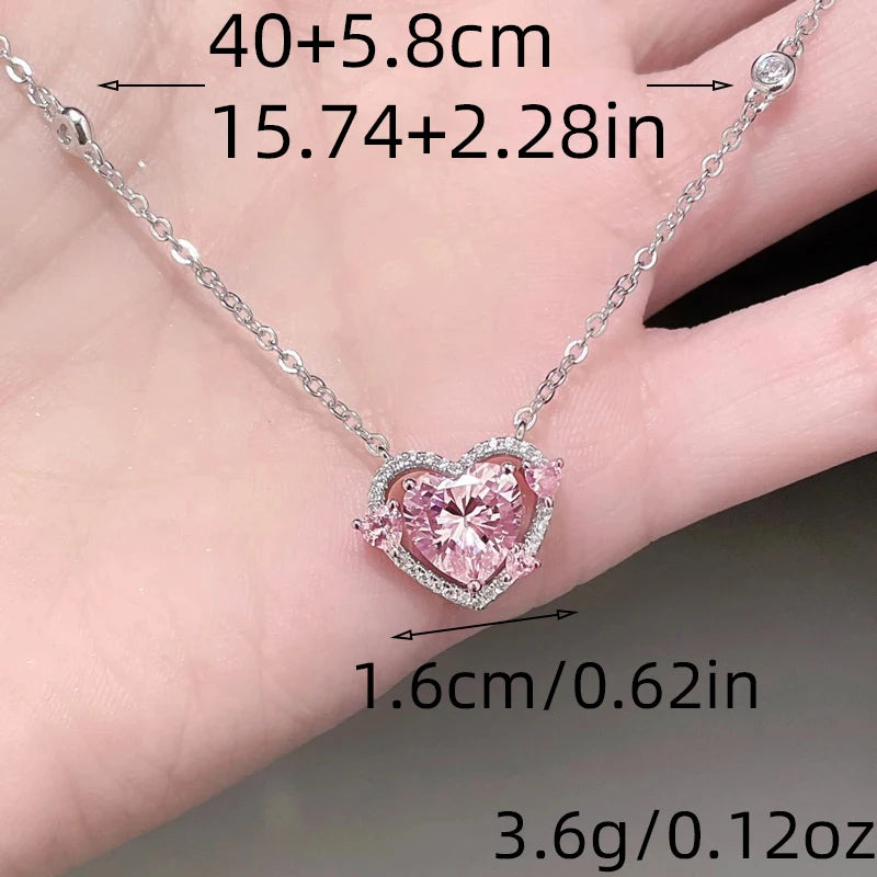 Aesthetic Red Heart Necklaces for Women Premium Jewelry Gifts