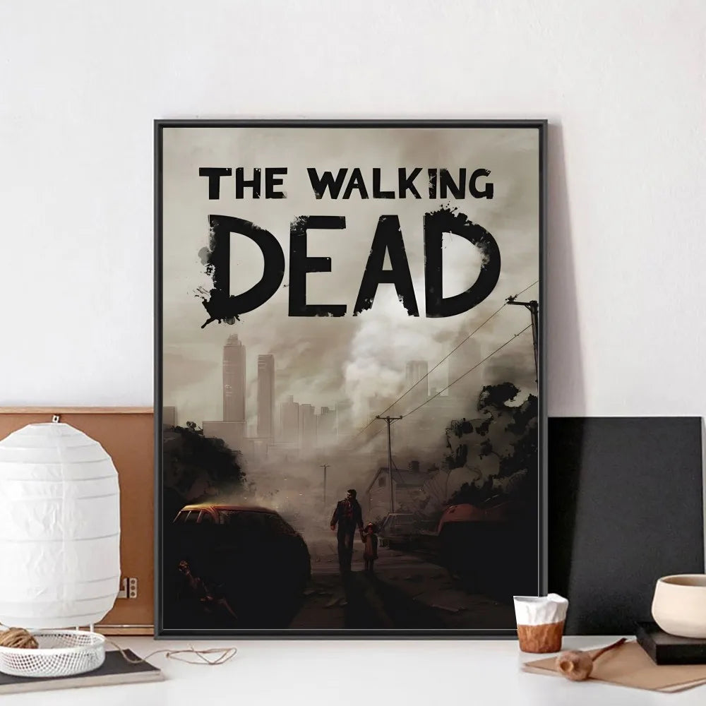 The Walking Dead Cinematic Poster Vintage Paper