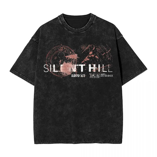 Silent Hill Fear Of The Blood SH1 Washed Tshirt Streetwear Tee