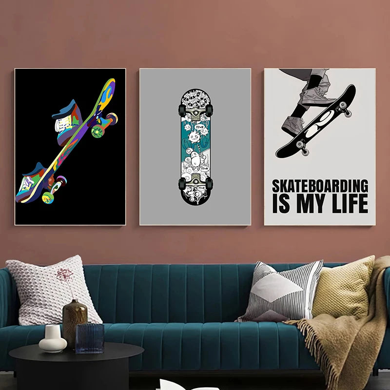 Popular & Artistic Skateboard Posters - Available at 2Fast2See.co