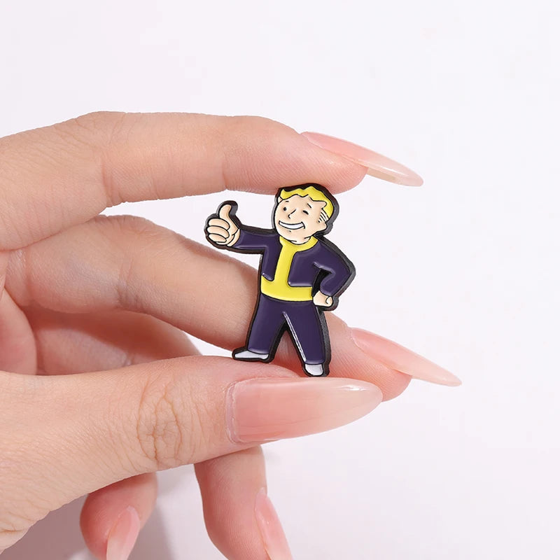 Fallout Enamel Pin Game Character Brooch