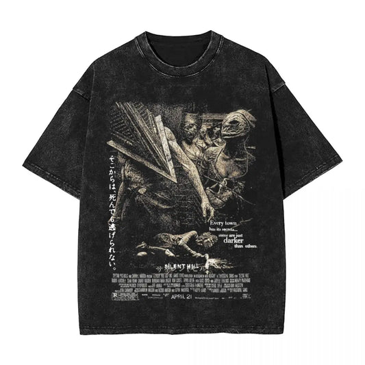 Silent Hill Washed Tshirt  Vintage Tee