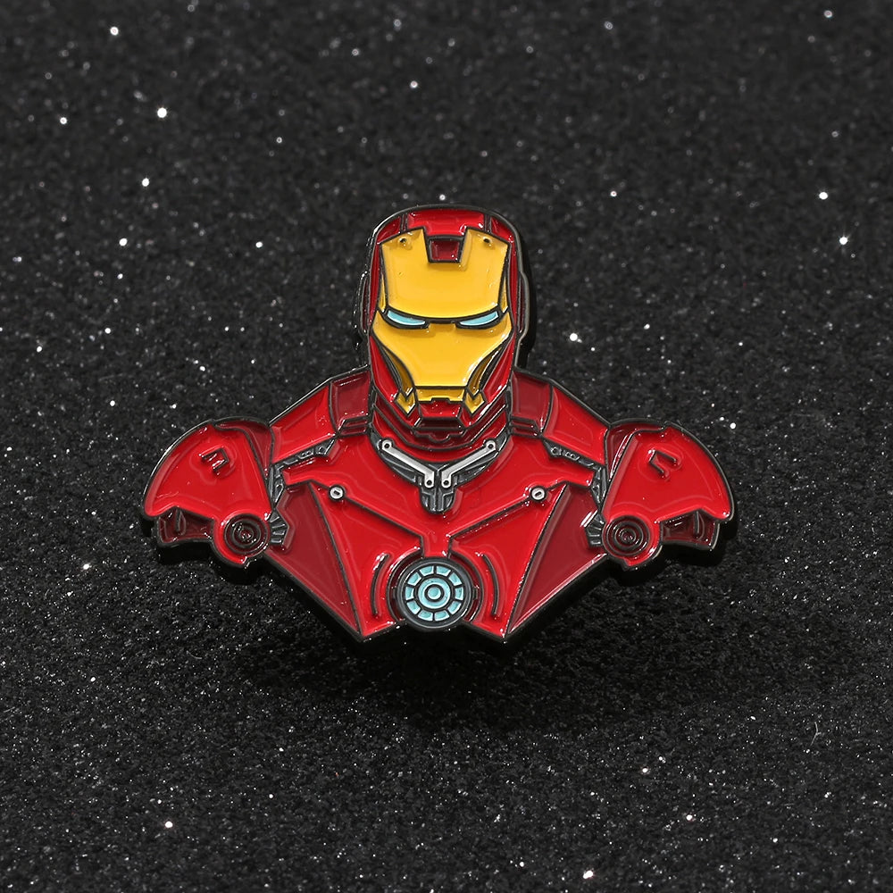 Marvel Avengers Iron Man & Batman Enamel Pins - Available at 2Fast2See.co