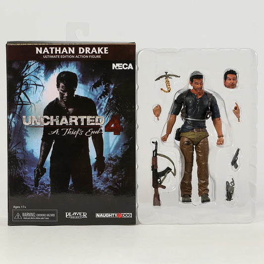NECA Figure Uncharted 4 A Thief's End Nathan Drake Action Figure Model 17cm - Uncharted 4 A Thief's End Available at 2Fast2See.co