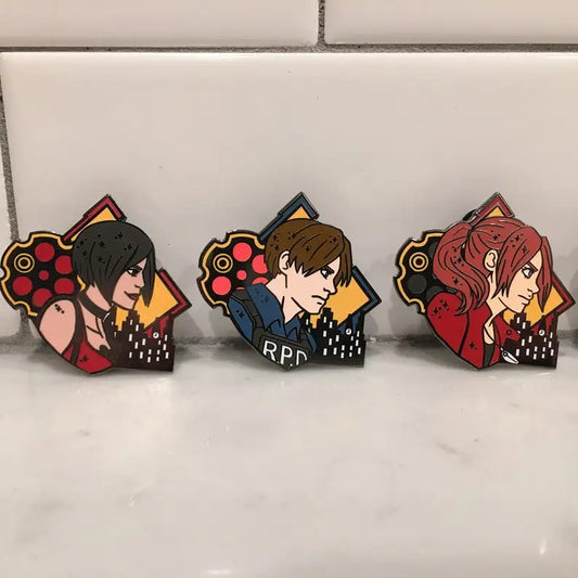 Resident Evil Character Fan Inspired Enamel Pins