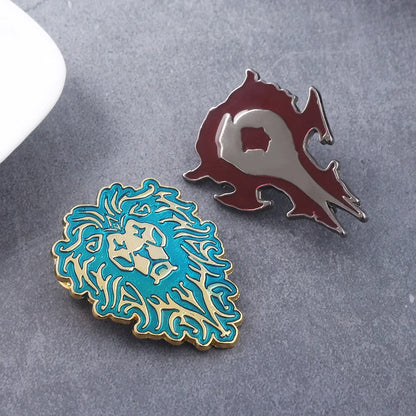 World of Warcraft Game Tribal Logo Pins