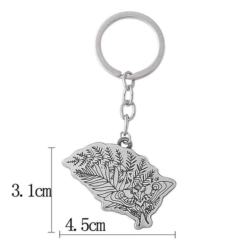 The Last Of Us Ellie's Tattoo Silver Keychain - Available at 2Fast2See.co