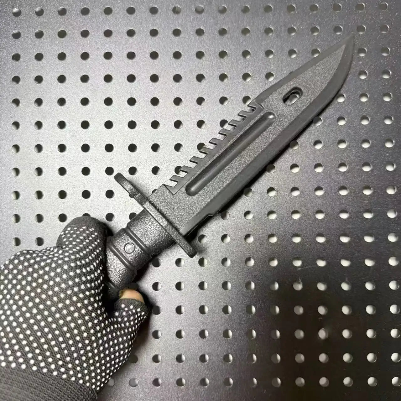 Resident Evil 4 Leon's Melee Knife Weapon 30cm Black M9 Military Knife Prop