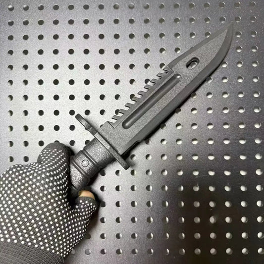 Resident Evil 4 Leon's Melee Knife Weapon 30cm Black M9 Military Knife Prop