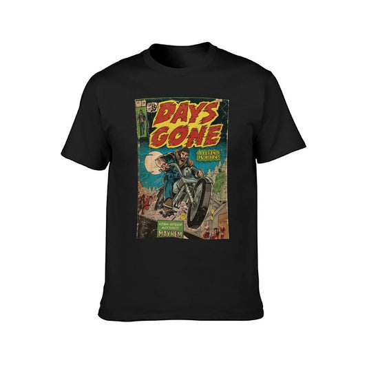 Days Gone Video Game Inspired Tshirt 100% Cotton Design Mayhem at 180mph Black - Black / S Available at 2Fast2See.co