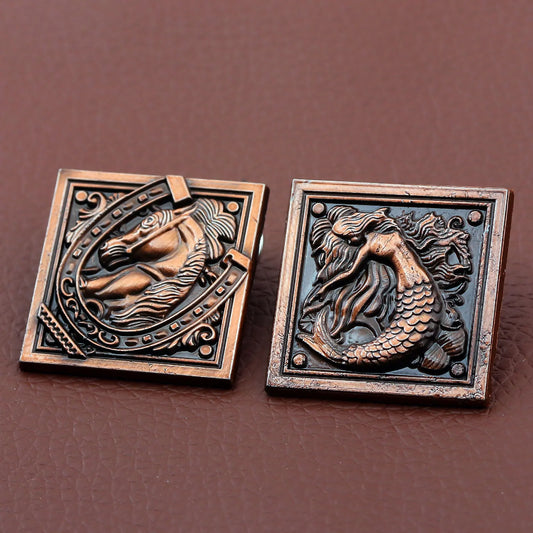 Resident Evil 8 Village Game 4 Unique Lapel Brooches Horse Mermaid Pins