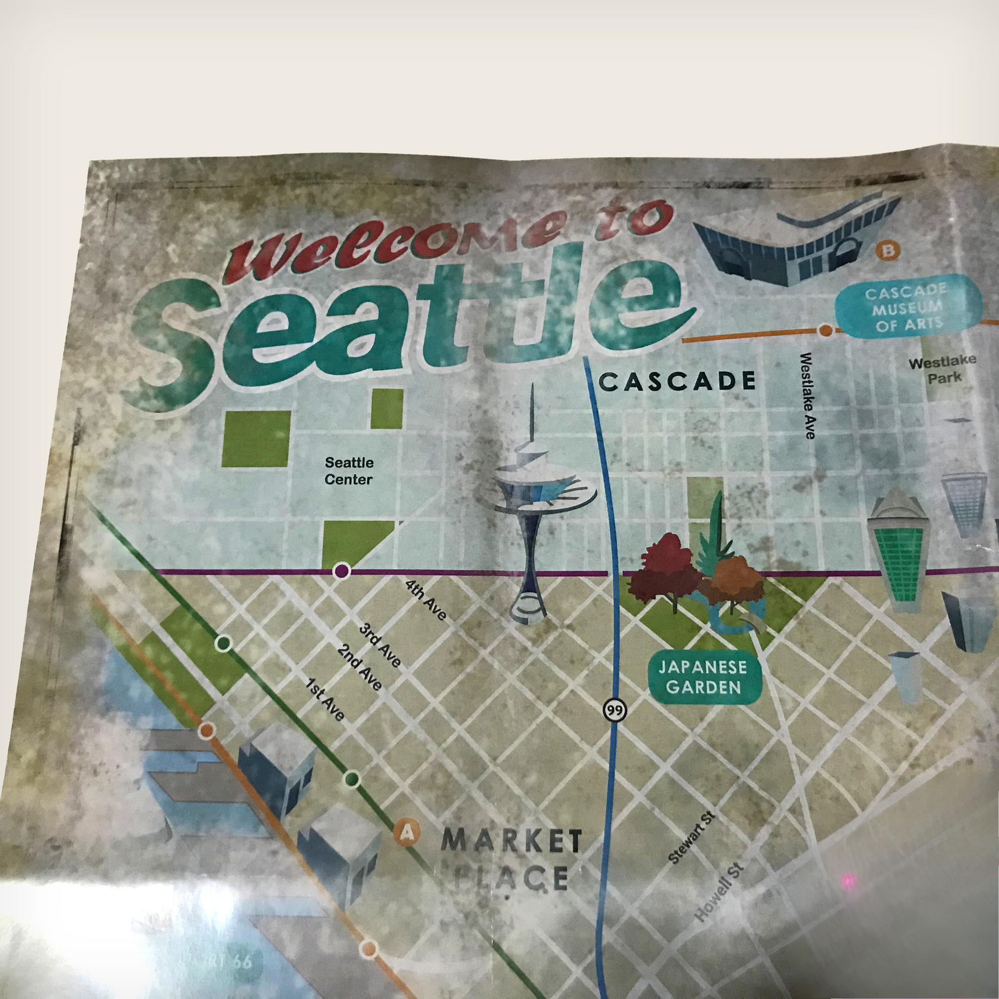 The Last of Us Part II Ellie's Seattle Map High Quality Fanmade - Available at 2Fast2See.co