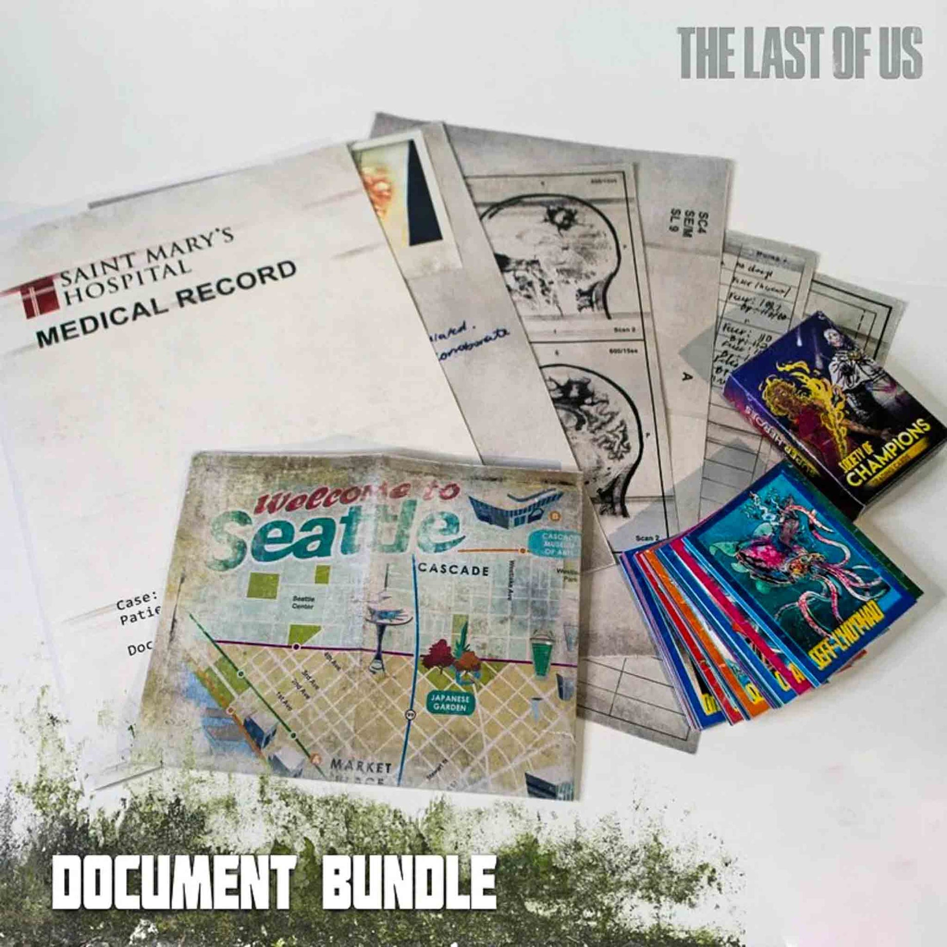The Last of Us Part II New Fanmade Document Bundle - Cards + Ellie's Map + Medical Available at 2Fast2See.co