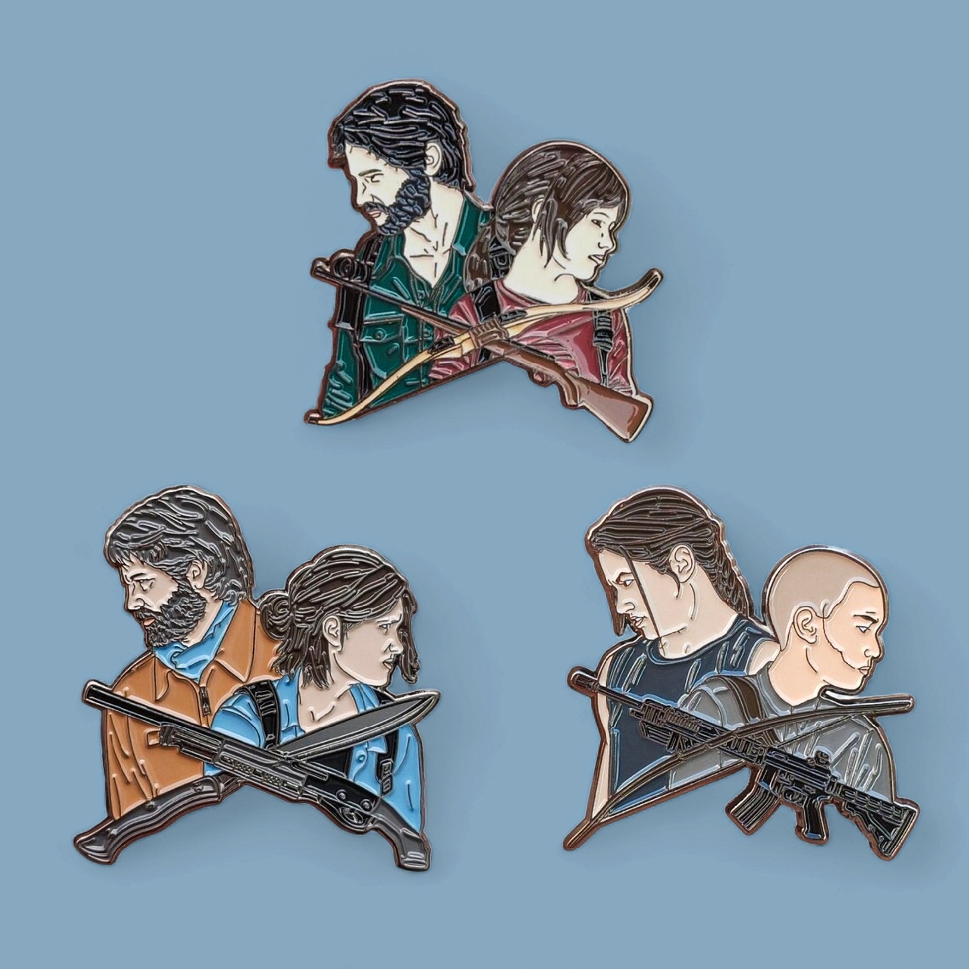 The Last of Us Set of 3 Limited Edition Enamel Pins - Available at 2Fast2See.co