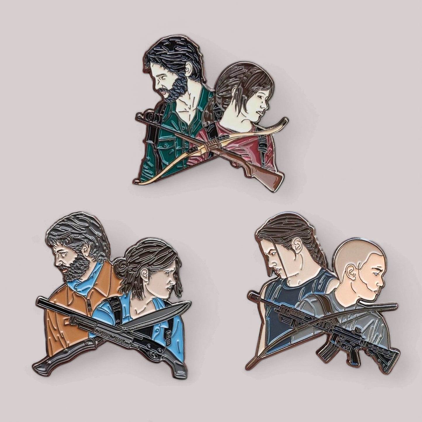 The Last of Us Set of 3 Limited Edition Enamel Pins - Available at 2Fast2See.co