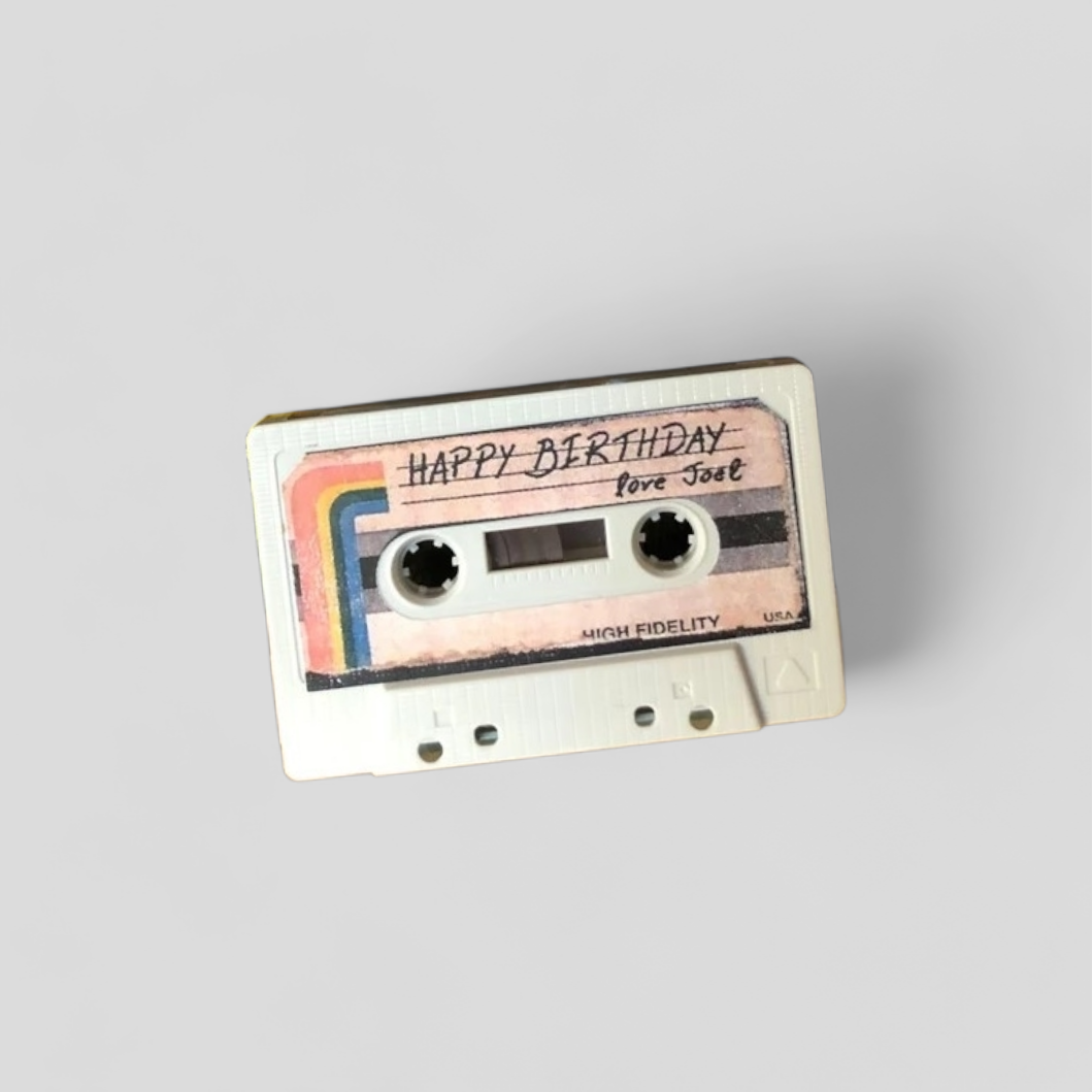 The Last of Us Birthday Cassette Tape with Working Audio Tape - White Cassette (No Audio) Available at 2Fast2See.co