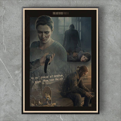 The Last of Us Abby & Tommy Aesthetic Poster