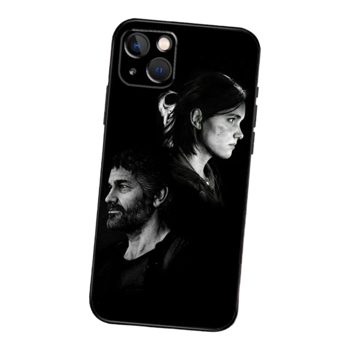 The Last of Us Joel & Ellie Black and White iPhone Case - Available at 2Fast2See.co