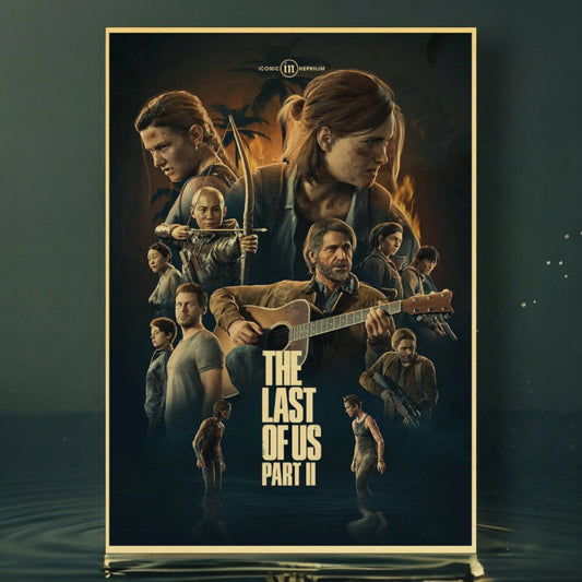 The Last of Us Characters Tribute Retro Poster - Characters Tribute / 20X30cm Available at 2Fast2See.co