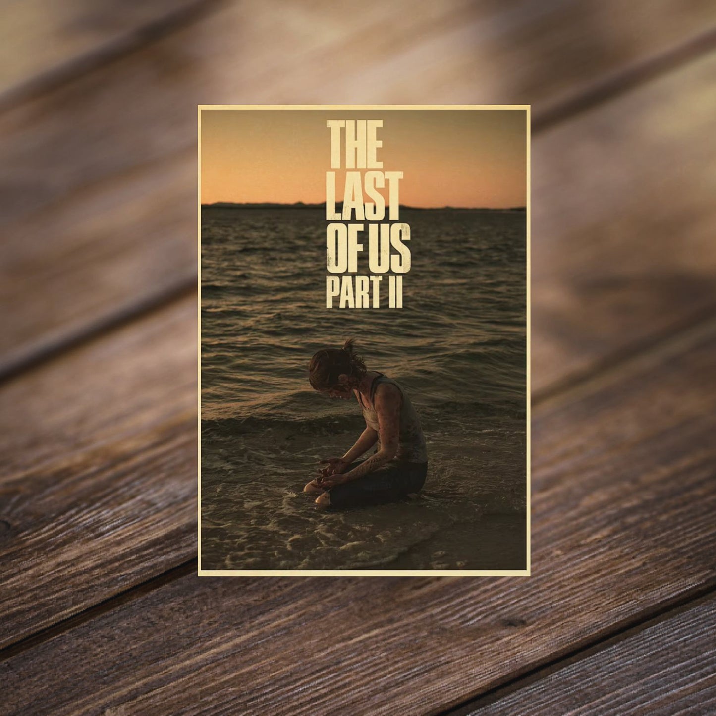 The Last of Us Ellie Williams The End Part II Retro Poster